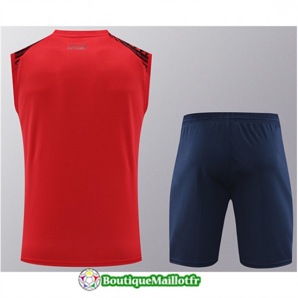 Maillot Kit Entraînement Naples Debardeur 2024 2025 Rouge