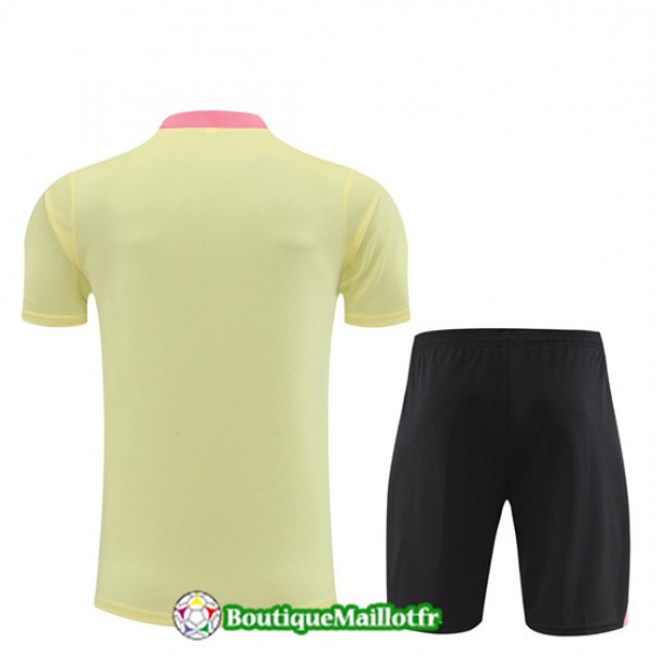 Maillot Kit Entraînement Paris Saint Germain 2024 2025 Jaune Clair