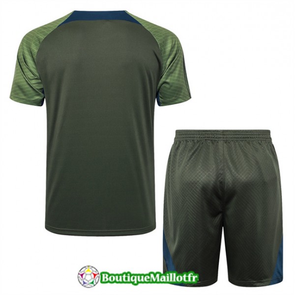 Maillot Kit Entraînement Paris Saint Germain 2024 2025 Vert Foncé