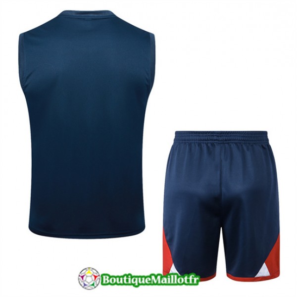 Maillot Kit Entraînement Paris Saint Germain Debardeur 2024 2025 Bleu Royal