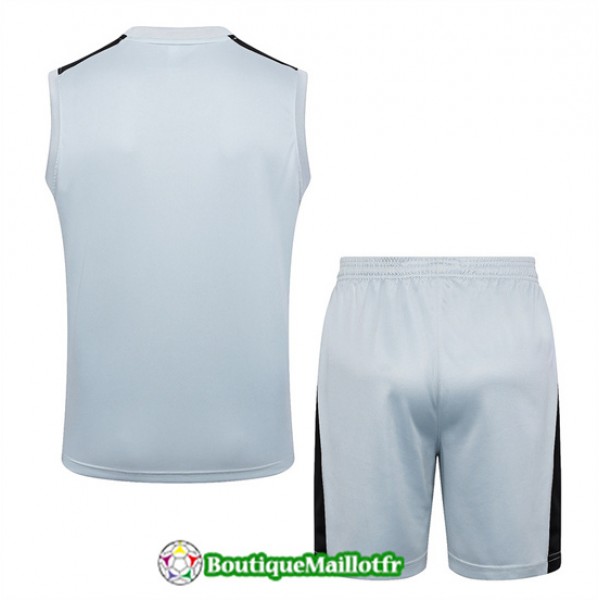 Maillot Kit Entraînement Paris Saint Germain Debardeur 2024 2025 Gris