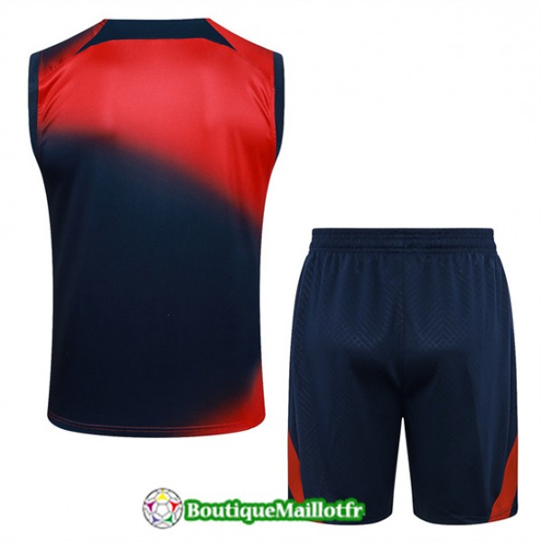 Maillot Kit Entraînement Paris Saint Germain Debardeur 2024 2025 Rouge