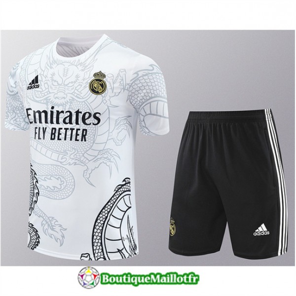 Maillot Kit Entraînement Real Madrid 2024 2025 Bl...