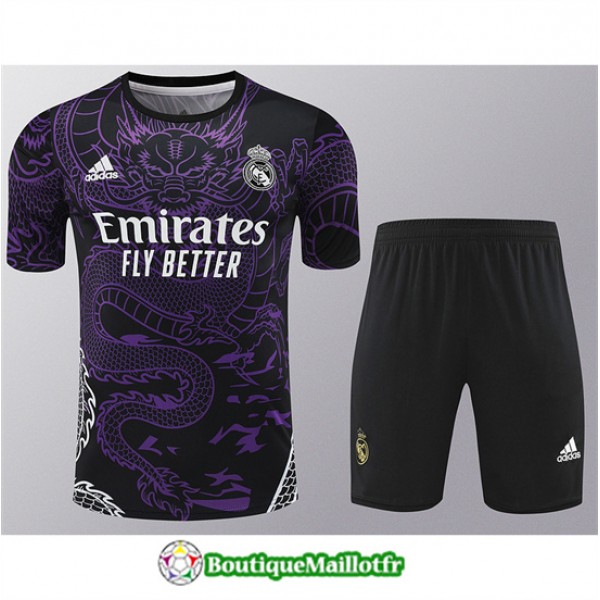 Maillot Kit Entraînement Real Madrid 2024 2025 Vi...