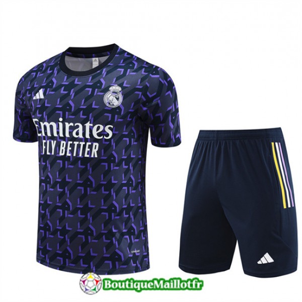 Maillot Kit Entraînement Real Madrid 2024 2025 Bl...