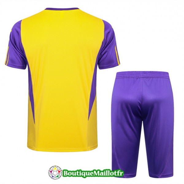 Maillot Kit Entraînement Real Madrid 2024 2025 Jaune