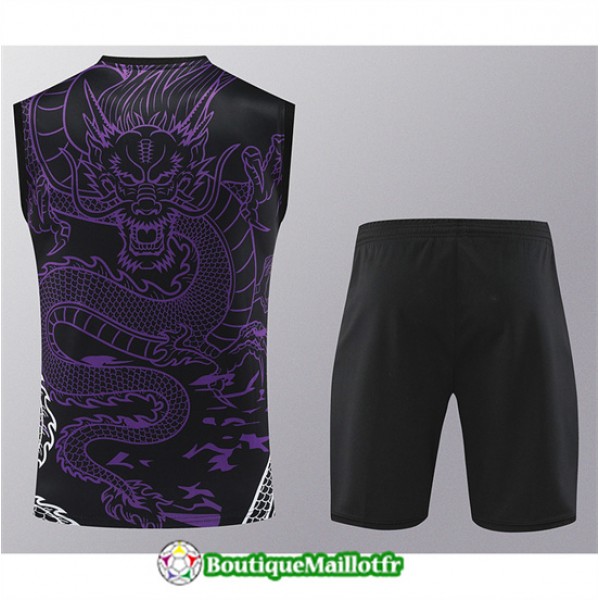 Maillot Kit Entraînement Real Madrid Debardeur 2024 2025 Violet