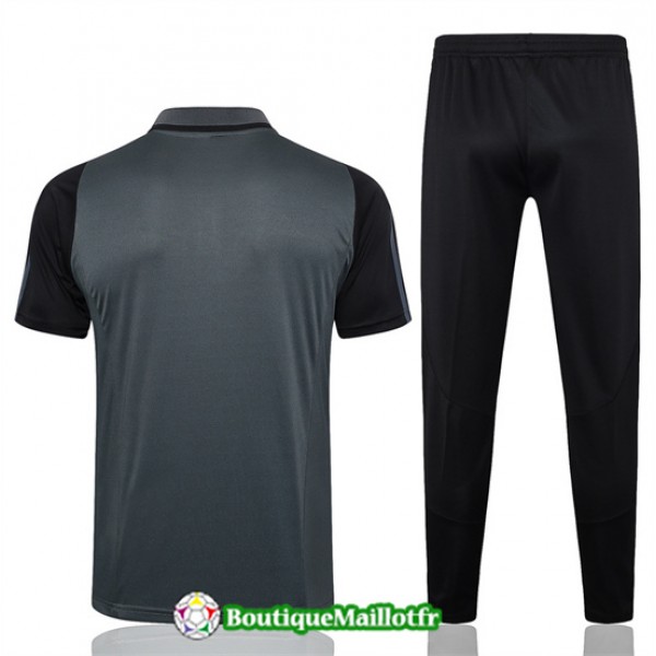 Maillot Kit Entraînement Real Madrid Polo Training 2024 2025 Gris