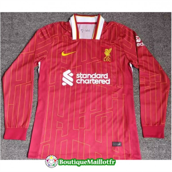 Maillot Liverpool 2024 2025 Rouge Manche Longue