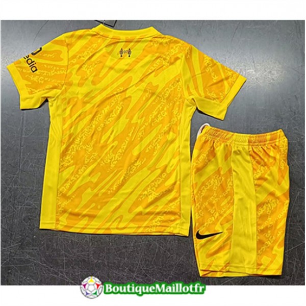 Maillot Liverpool Enfant 2024 2025 Goalkeeper Jaune