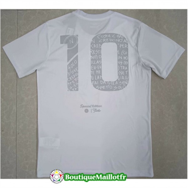 Maillot Naples 2024 2025 10 Commemorative Edition Blanc