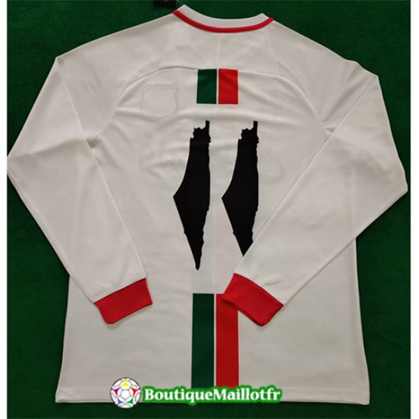 Maillot Palestine 2024 2025 Manche Longue Blanc