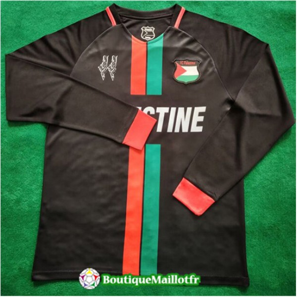 Maillot Palestine 2024 2025 Manche Longue Noir