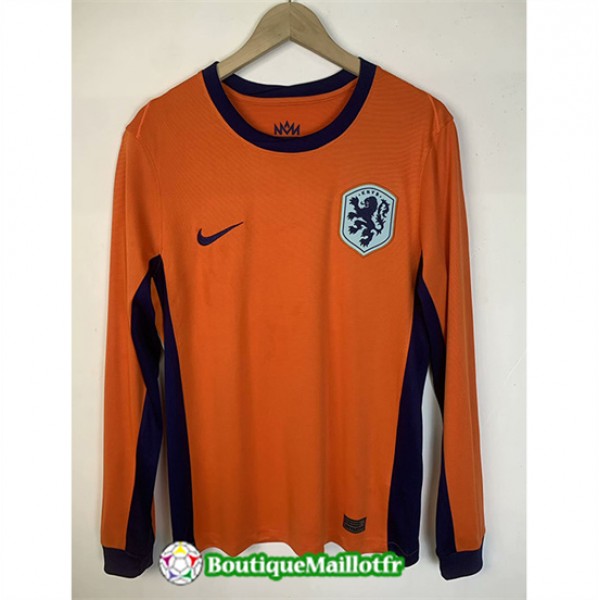 Maillot Pays Bas 2024 2025 Domicile Manche Longue