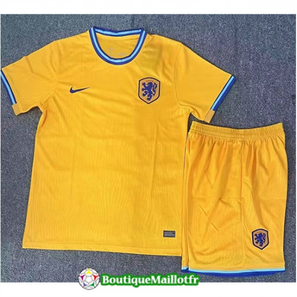 Maillot Pays Bas Enfant 2024 2025 Jaune