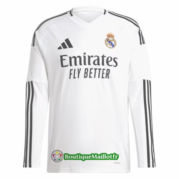 Maillot Real Madrid 2024 2025 Domicile Manche Long...