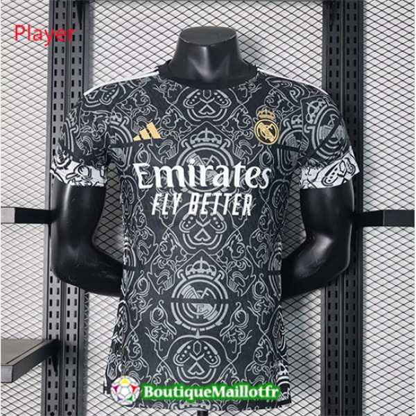 Maillot Real Madrid Player 2024 2025 Special Noir