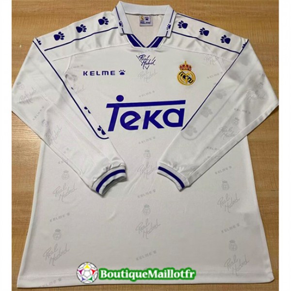 Maillot Real Madrid Retro 1994 96 Domicile Manche ...