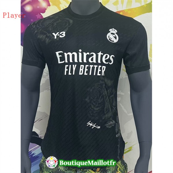 Maillot Real Madrid Y3 Player 2024 2025 Noir