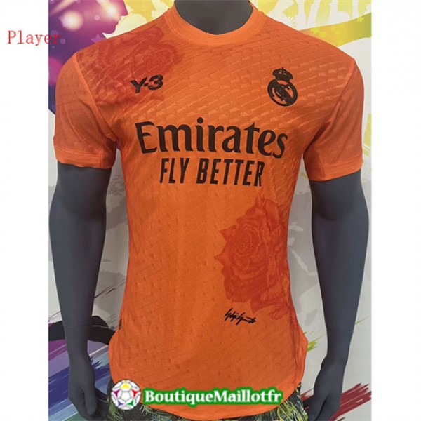 Maillot Real Madrid Y3 Player 2024 2025 Orange