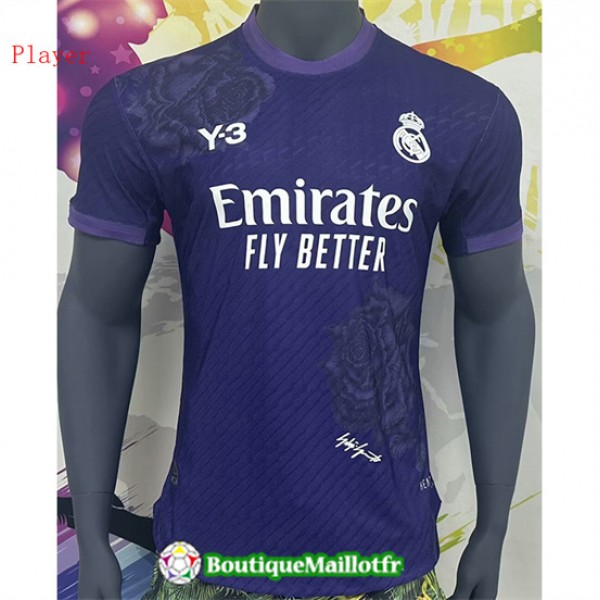 Maillot Real Madrid Y3 Player 2024 2025 Violet