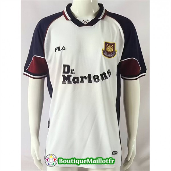 Maillot West Ham United Retro 1999 01 Exterieur