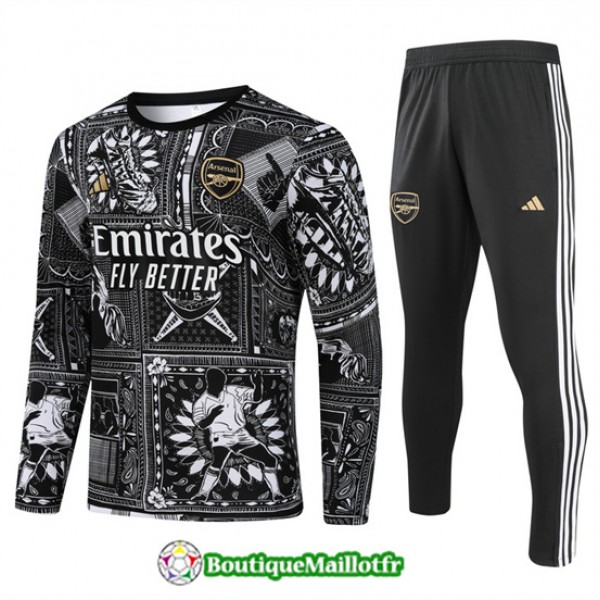 Survetement Arsenal Enfant 2024 2025 Noir