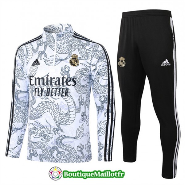 Survetement Real Madrid Enfant 2024 2025 Blanc