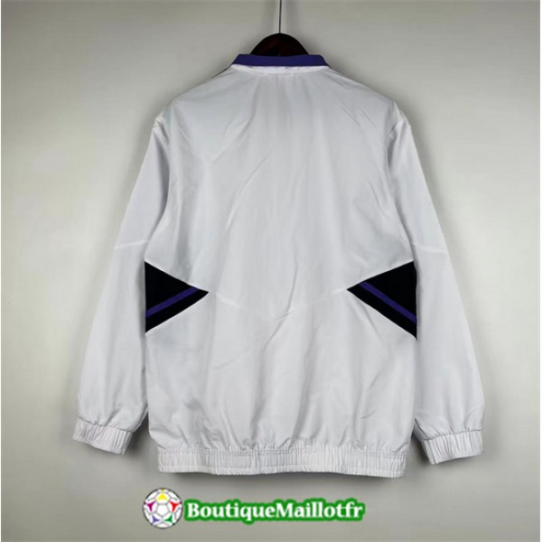 Veste Coupe Vent Real Madrid 2024 2025 Blanc