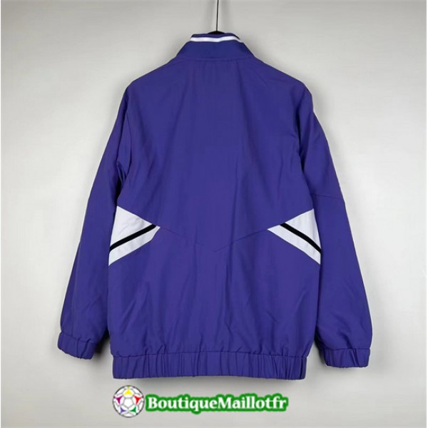 Veste Coupe Vent Real Madrid 2024 2025 Violet