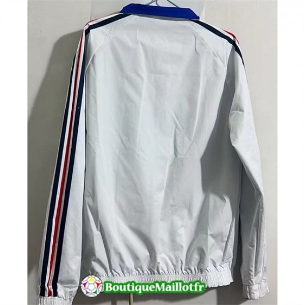 Veste Réversible Coupe Vent 06 France Retro 2024 2025 Blanc