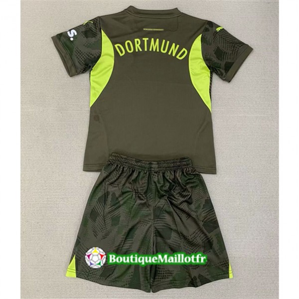 Maillot Dortmund Enfant 2024 2025 Gardien De But Vert