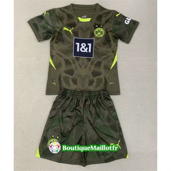 Maillot Dortmund Enfant 2024 2025 Gardien De But Vert