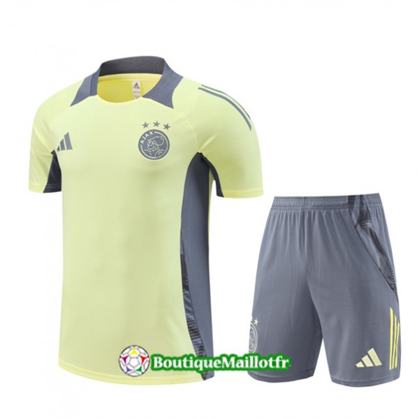 Maillot Kit Entraînement Ajax 2024 2025 Jaune Cla...