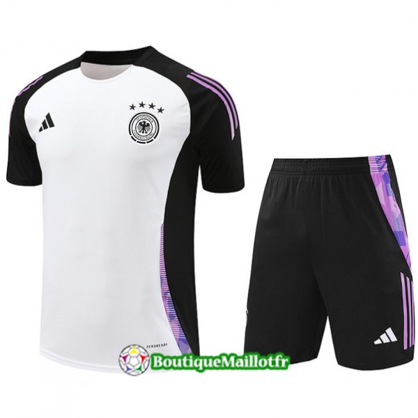 Maillot Kit Entraînement Allemagne 2024 2025 Blanc