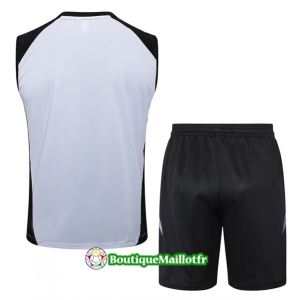 Maillot Kit Entraînement Allemagne Debardeur 2024 2025 Blanc