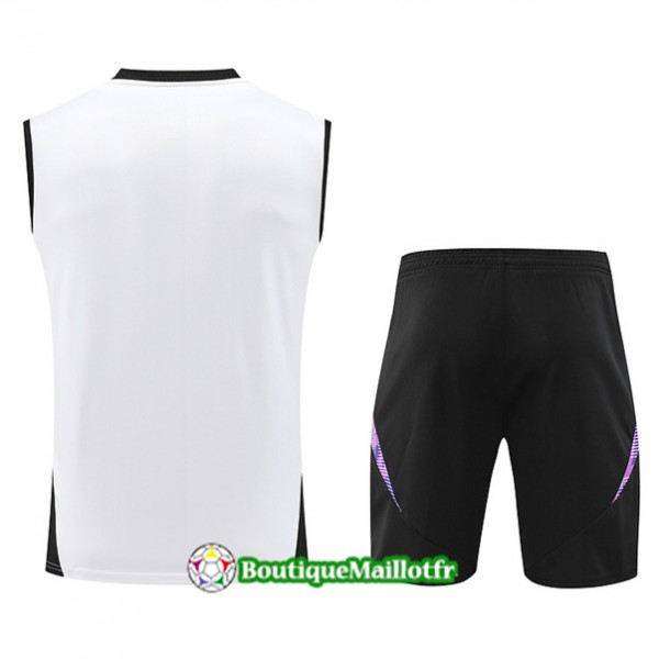 Maillot Kit Entraînement Allemagne Debardeur 2024 2025 Blanc