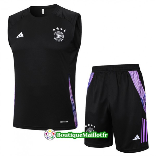 Maillot Kit Entraînement Allemagne Debardeur 2024 2025 Noir