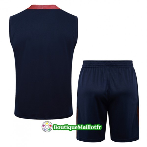 Maillot Kit Entraînement Angleterre Debardeur 2024 2025 Bleu Marine