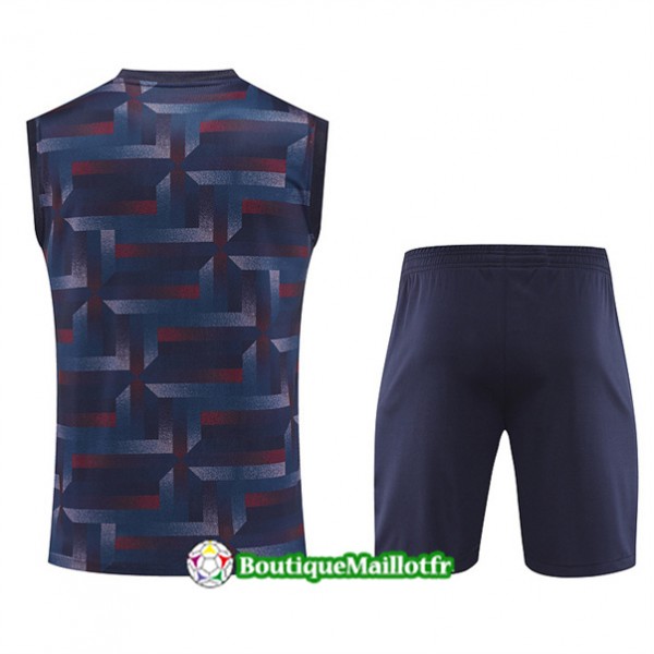 Maillot Kit Entraînement Angleterre Debardeur 2024 2025 Bleu Marine