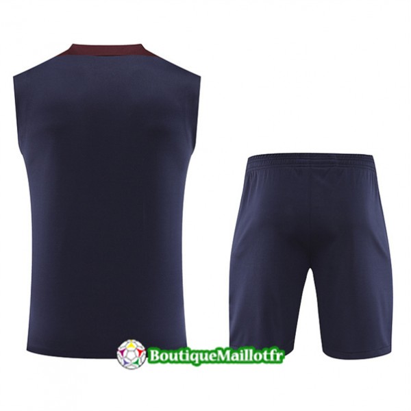 Maillot Kit Entraînement Angleterre Debardeur 2024 2025 Bleu Marine