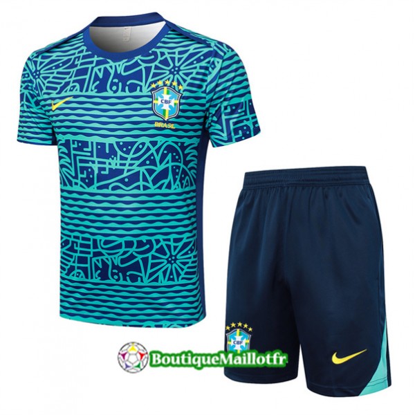 Maillot Kit Entraînement Bresil 2024 2025 Bleu