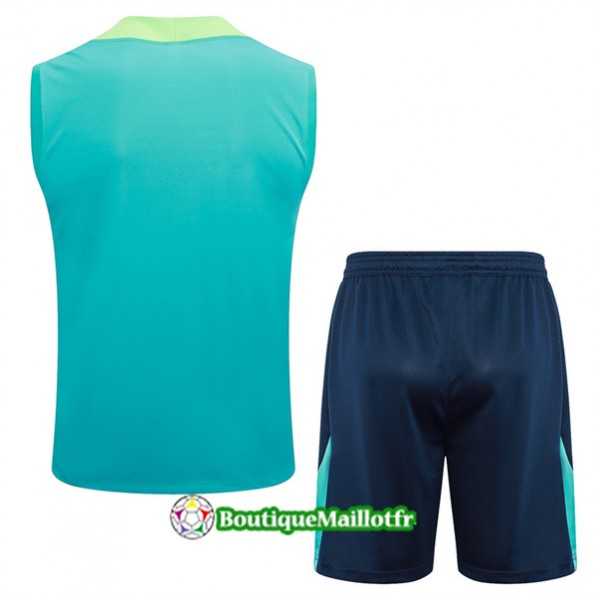 Maillot Kit Entraînement Bresil Debardeur 2024 2025 Bleu Ciel