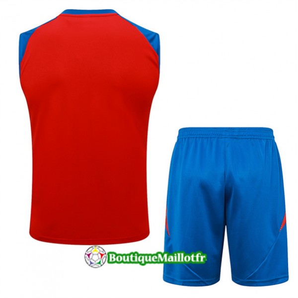 Maillot Kit Entraînement Espagne Debardeur 2024 2025 Rouge