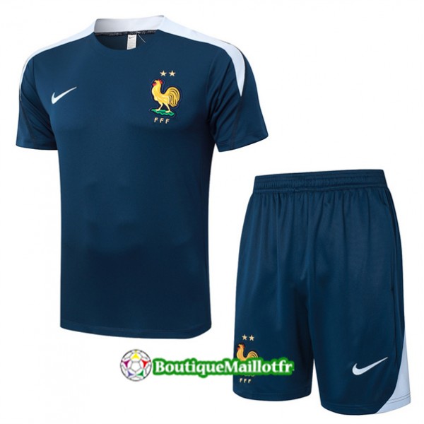 Maillot Kit Entraînement France 2024 2025 Bleu Marine