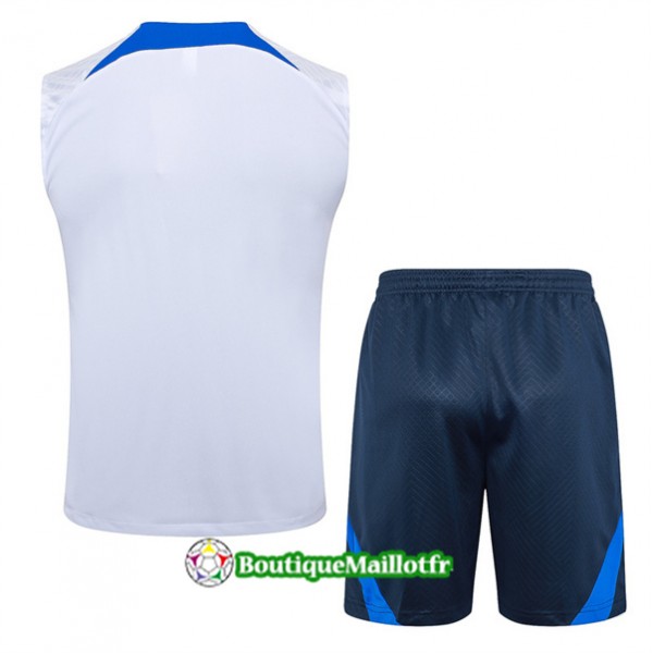 Maillot Kit Entraînement France Debardeur 2024 2025 Blanc