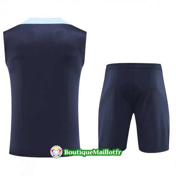 Maillot Kit Entraînement France Debardeur 2024 2025 Bleu