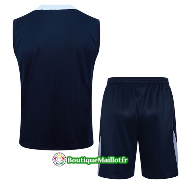 Maillot Kit Entraînement France Debardeur 2024 2025 Bleu Marine