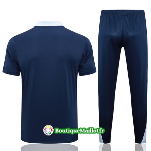 Maillot Kit Entraînement France Polo Training 2024 2025 Bleu Marine