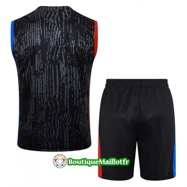 Maillot Kit Entraînement Paris Saint Germain Debardeur 2024 2025 Noir